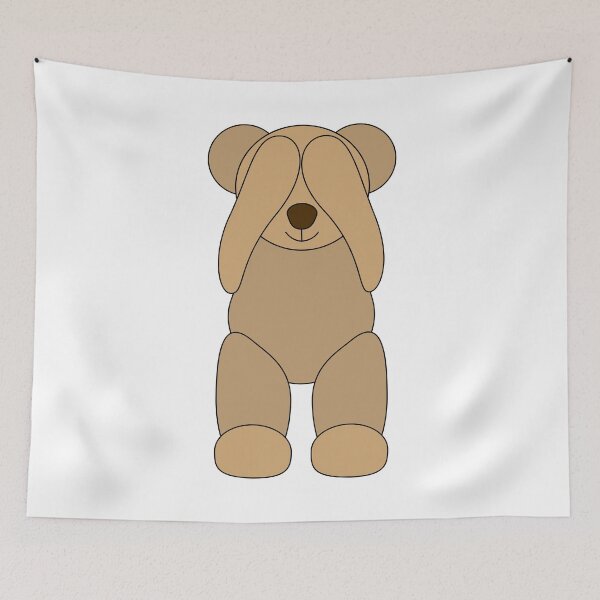 Item preview, Old teddy bear not seeing designed and sold by EngineerGoC.