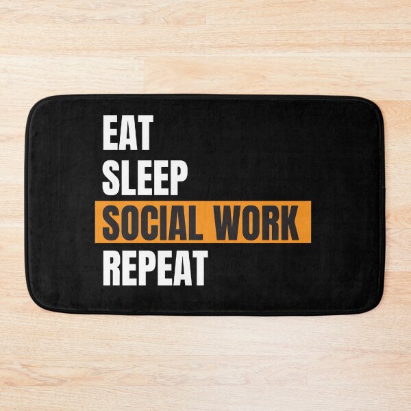Item preview, EAT SLEEP SOCIAL WORK REPEAT - SOCIAL WORKER designed and sold by Masmalinncheek.