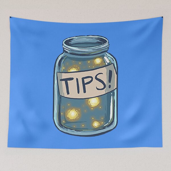 Item preview, Cheerful Waitress Waiter Rideshare Tips Mason Jar designed and sold by junebug042.