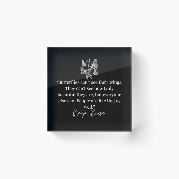 Item preview, Naya Rivera Butterfly Quote designed and sold by leoshe.