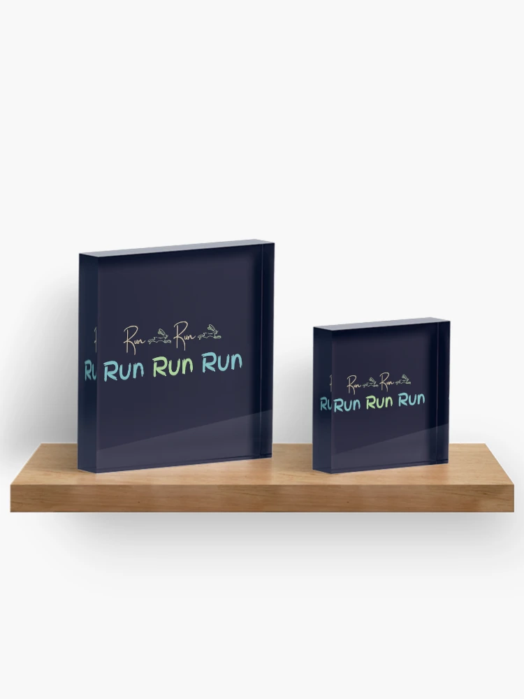 Thumbnail 3 of 5, Acrylic Block, Run Rabbit Run designed and sold by InputVSOutput.