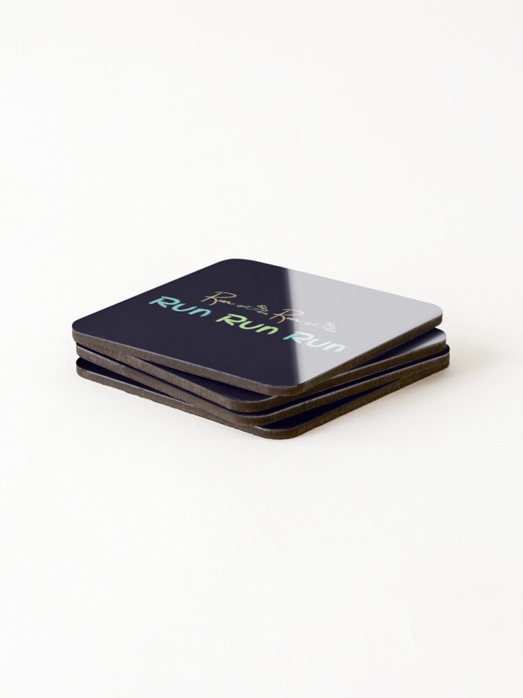 Thumbnail 4 of 5, Coasters (Set of 4), Run Rabbit Run designed and sold by InputVSOutput.