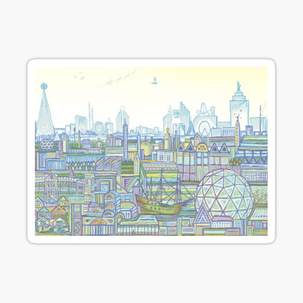 Megatropolis, Marina District Sticker