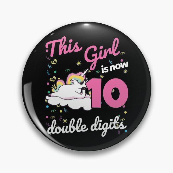 Item preview, 10th Birthday Gift Unicorn This Girl Is Now 10 Double Digits designed and sold by 123428094.