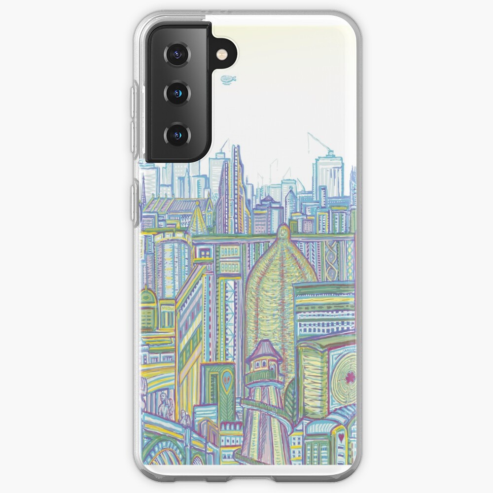 Megatropolis, Riddle District Case & Skin for Samsung Galaxy