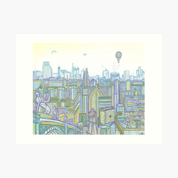 Megatropolis, Riddle District Art Print