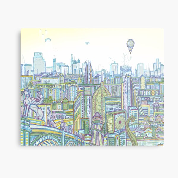 Megatropolis, Riddle District Metal Print