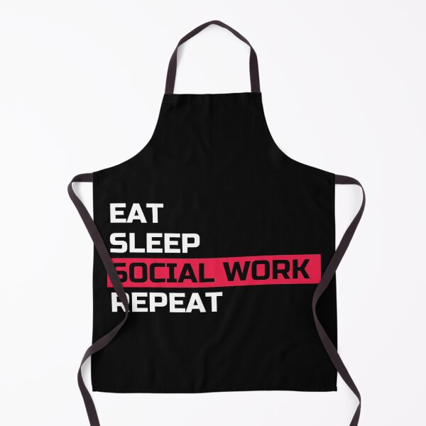 Item preview, EAT SLEEP SOCIAL WORK REPEAT - SOCIAL WORKER designed and sold by Masmalinncheek.