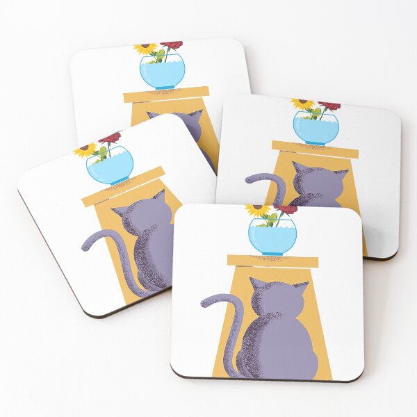 Item preview, flowers and cats a thinking animal designed and sold by FLEXIS00.