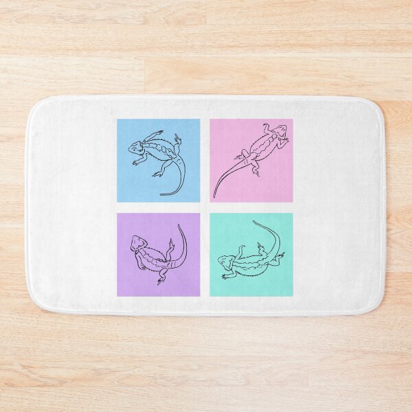 Item preview, Bearded Dragon Outline on Pastel Square designed and sold by PrileyRileyArt.