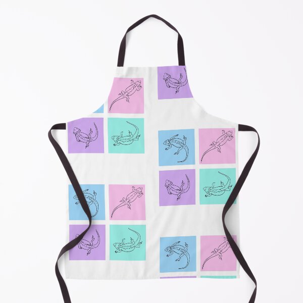 Item preview, Bearded Dragon Outline on Pastel Square designed and sold by PrileyRileyArt.