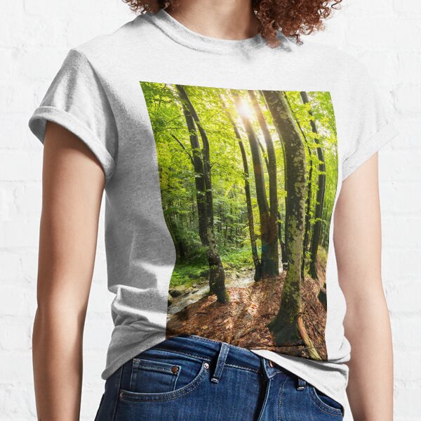 sunlight in summer forest Classic T-Shirt