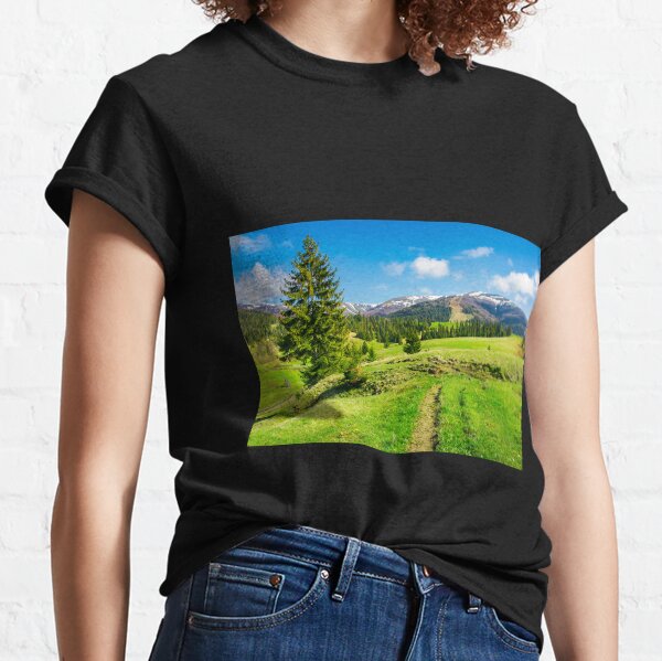 wonderful springtime weather in mountains Classic T-Shirt