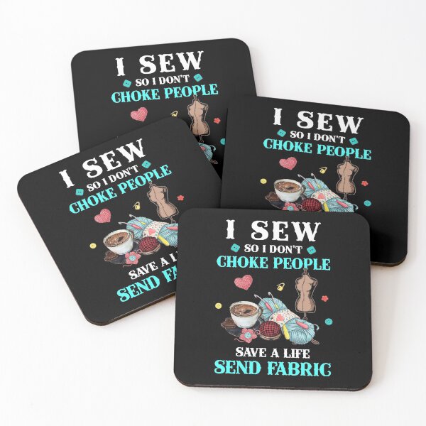 Item preview, Funny Coffee Yarn Sewing Lovers Shirt Send Fabric Knitting Crochet T Shirt designed and sold by tuanitus.