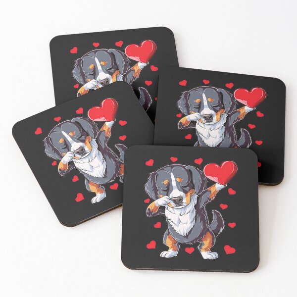 Item preview, Dabbing Bernese Mountain Valentines Day designed and sold by zedbubblez.