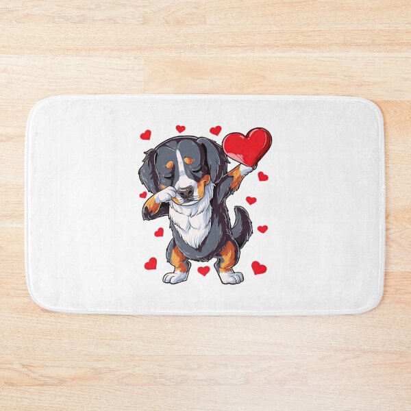 Item preview, Dabbing Bernese Mountain Valentines Day designed and sold by zedbubblez.