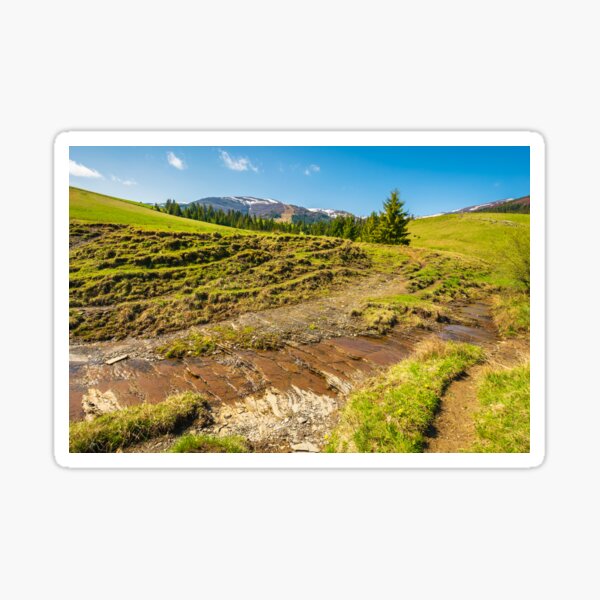 small brook in mountains Sticker