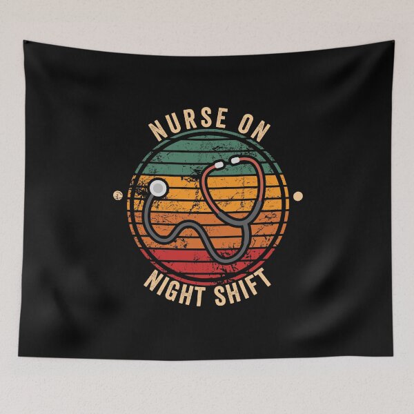 Item preview, Vintage nurse on night shift designed and sold by noahs-shop.