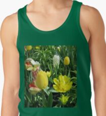 Sonnenbeschiene gelbe Tulpen - Keukenhof-Gärten Tank Top