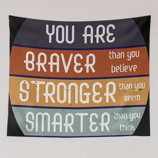 Item preview, You Are Braver Stronger Smarter designed and sold by VintagePrada.