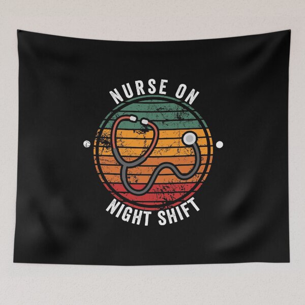 Item preview, Vintage nurse on night shift designed and sold by noahs-shop.