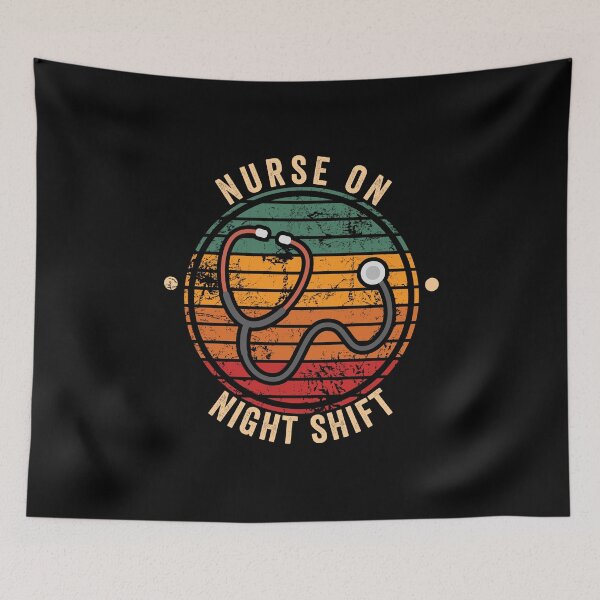 Item preview, Vintage nurse on night shift designed and sold by noahs-shop.