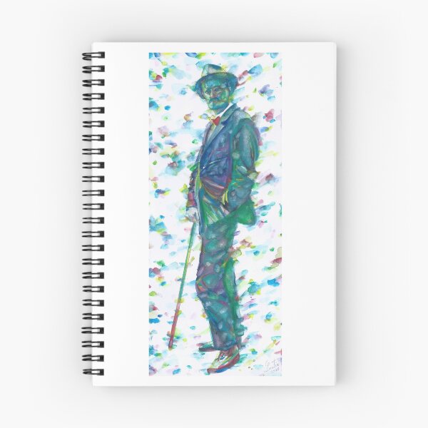Item preview, JAMES JOYCE - watercolor portrait.9 designed and sold by lautir.