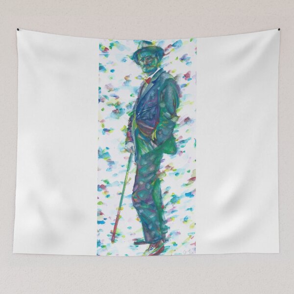 Item preview, JAMES JOYCE - watercolor portrait.9 designed and sold by lautir.