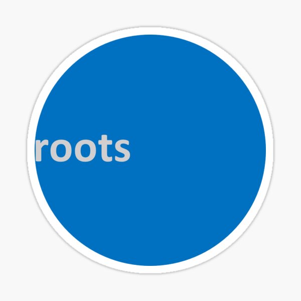 Blue Dot ROOTS CLIMBING Logo Sticker