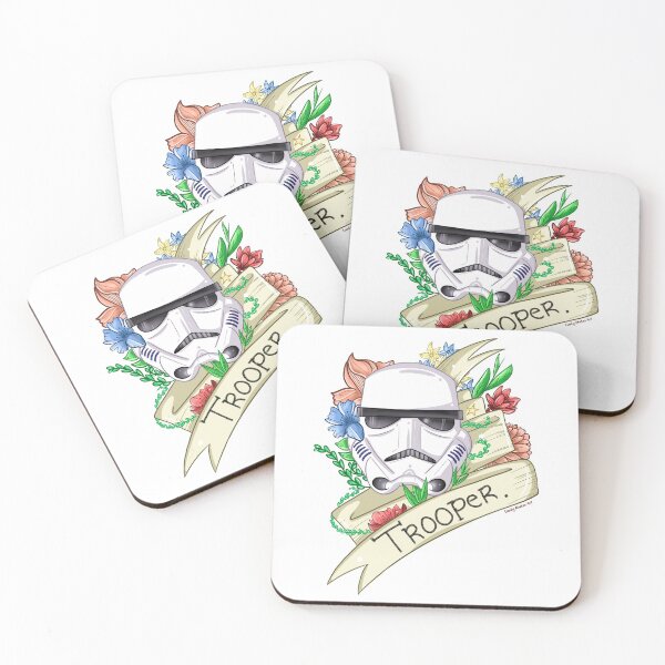 Item preview, Trooper banner, flower, tattoo style  designed and sold by Kalseru-crafts.