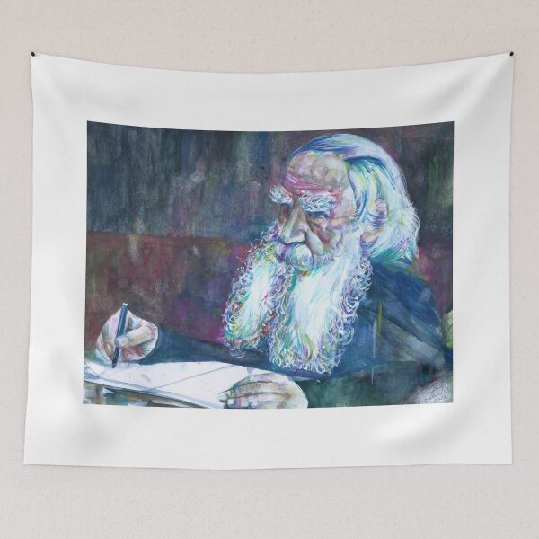 Item preview, LEO TOLSTOY watercolor portrait.7 designed and sold by lautir.