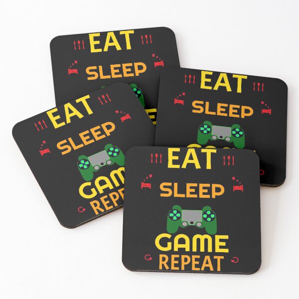 Item preview, EAT SLEEP GAME REPEAT Gaming Gamer designed and sold by GOOD-TIME.