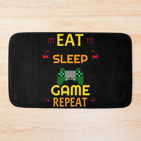 Item preview, EAT SLEEP GAME REPEAT Gaming Gamer designed and sold by GOOD-TIME.