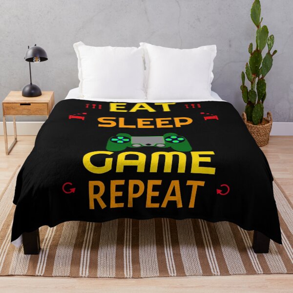 Item preview, EAT SLEEP GAME REPEAT Gaming Gamer designed and sold by GOOD-TIME.