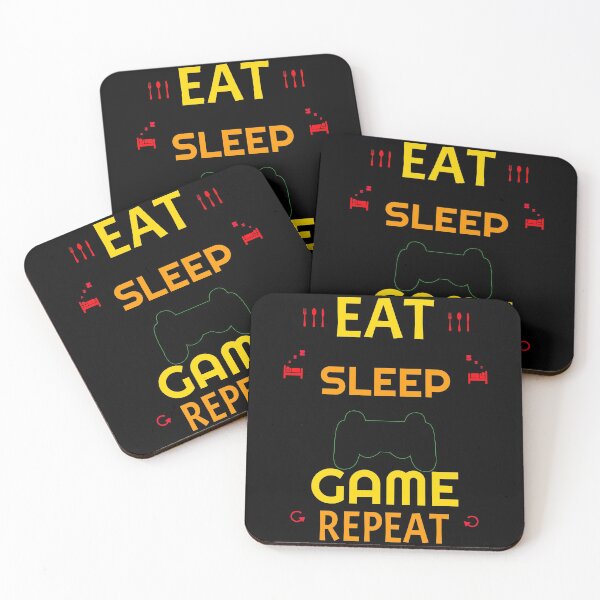 Item preview, EAT SLEEP GAME REPEAT Gaming Gamer designed and sold by GOOD-TIME.