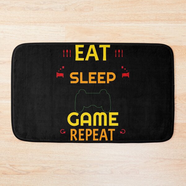 Item preview, EAT SLEEP GAME REPEAT Gaming Gamer designed and sold by GOOD-TIME.