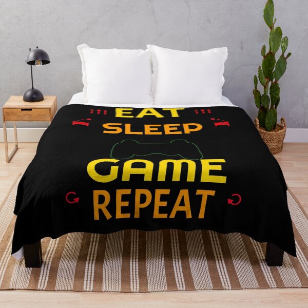 Item preview, EAT SLEEP GAME REPEAT Gaming Gamer designed and sold by GOOD-TIME.