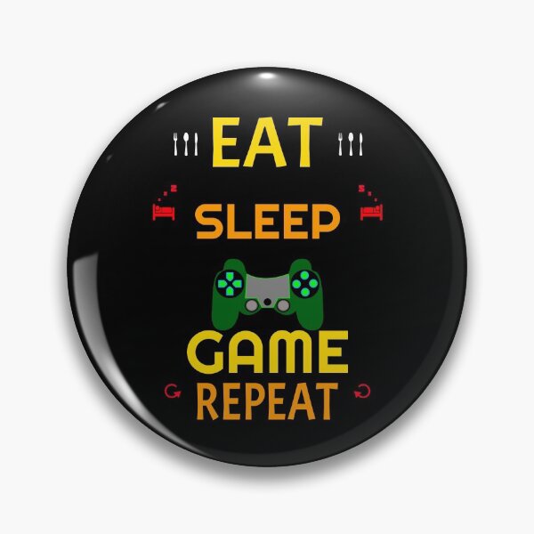Item preview, EAT SLEEP GAME REPEAT Gaming Gamer designed and sold by GOOD-TIME.