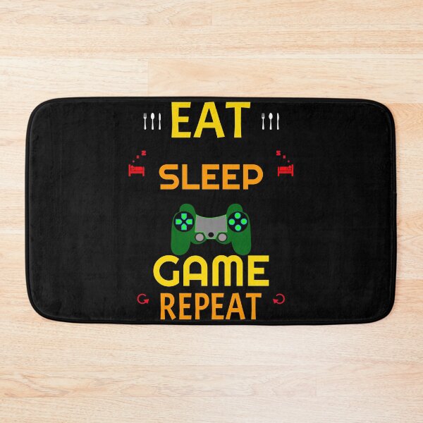 Item preview, EAT SLEEP GAME REPEAT Gaming Gamer designed and sold by GOOD-TIME.