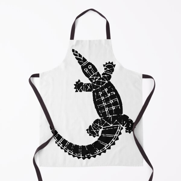Item preview, Australian Aboriginal Art Crocodile black designed and sold by kickwear-com.