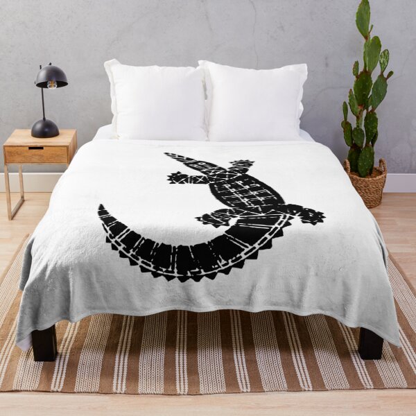 Item preview, Australian Aboriginal Art Crocodile black designed and sold by kickwear-com.