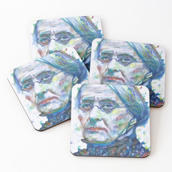 Item preview, SUSAN B. ANTHONY watercolor portrait designed and sold by lautir.