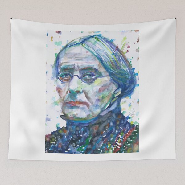 Item preview, SUSAN B. ANTHONY watercolor portrait designed and sold by lautir.