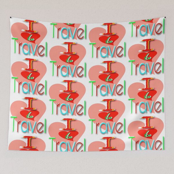 Item preview, I love to travel  designed and sold by 59SHOP24.