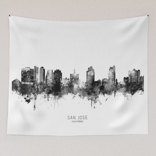 Item preview, San Jose California Skyline designed and sold by ArtPrints.