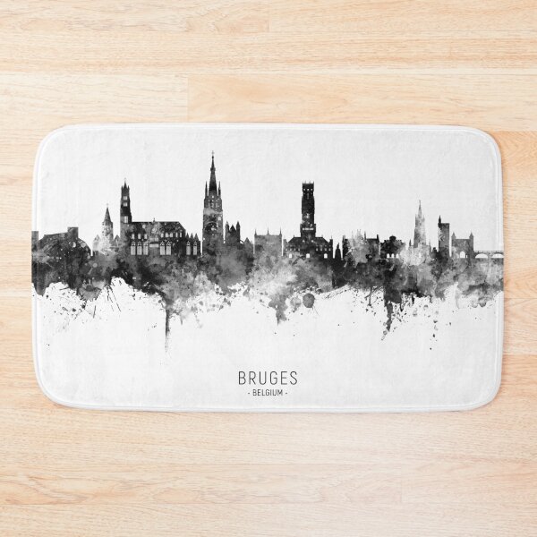 Item preview, Bruges Belgium Skyline designed and sold by ArtPrints.