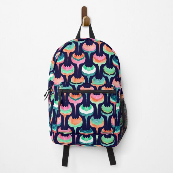 Item preview, GeoManta Rays in Mint, Navy and Corals designed and sold by Gingerlique.