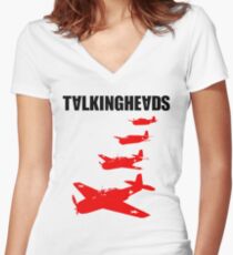 Talking Heads - Remain in Light (Back) Women's Fitted V-Neck T-Shirt