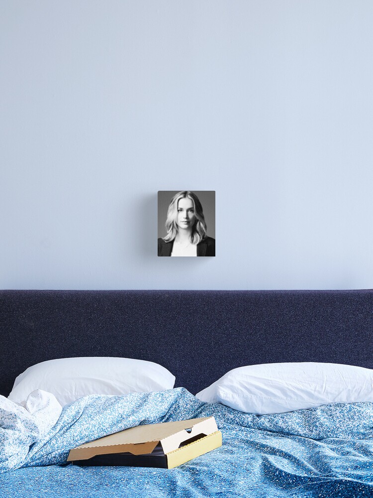 Elizabeth Lail Black & White Portrait Made Of Points | Throw Pillow