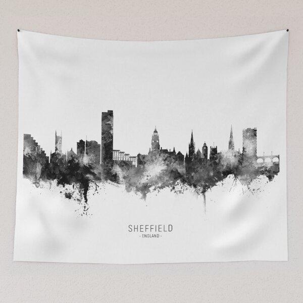 Aperçu de l'œuvre Sheffield England Skyline créée et vendue par ArtPrints.
